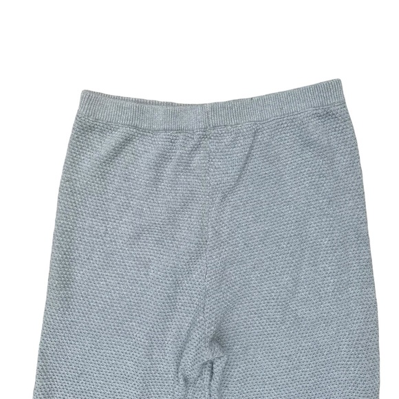 Free People Beach Dark Gray Knit High Rise Cropped Wide Leg Pants Size Large - Picture 5 of 6